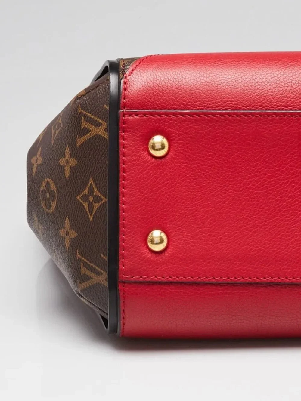 Louis Vuitton Monogram Canvas and Cerise Leather Kimono MM Tote Bag